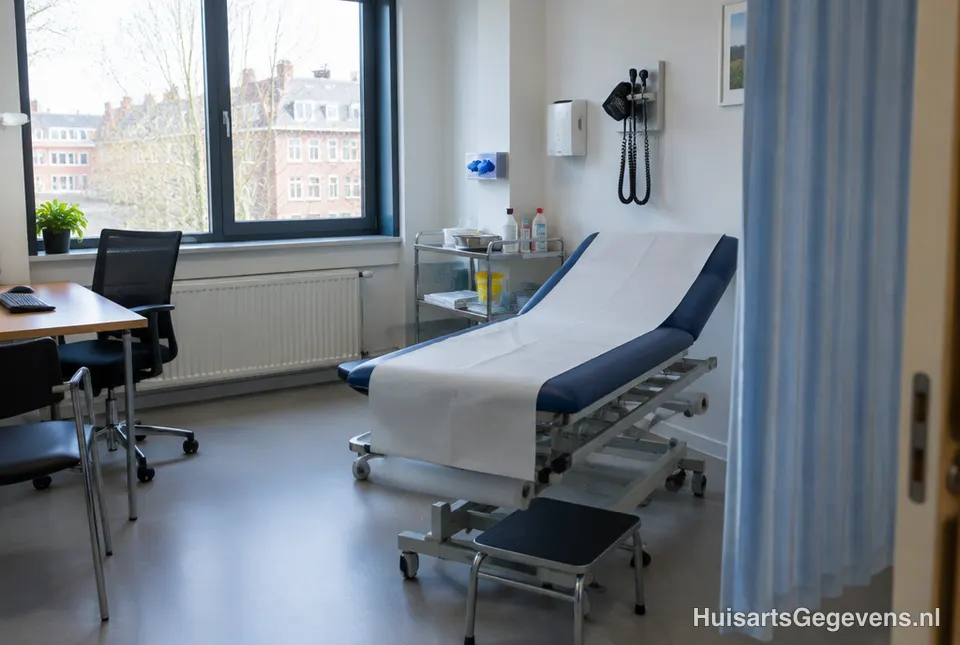 Nette spreekkamer met onderzoekstafel